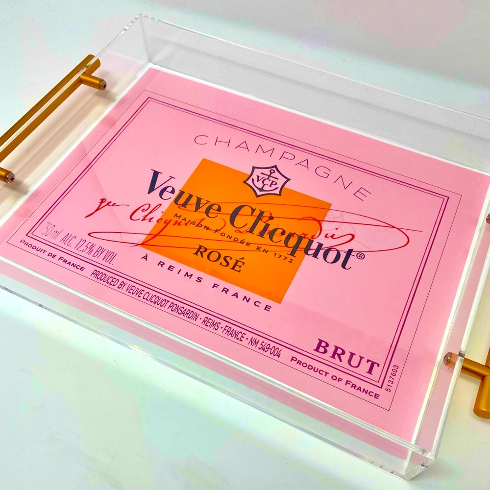 COPY - :::::::VUEVE rose acrylic tray::::::